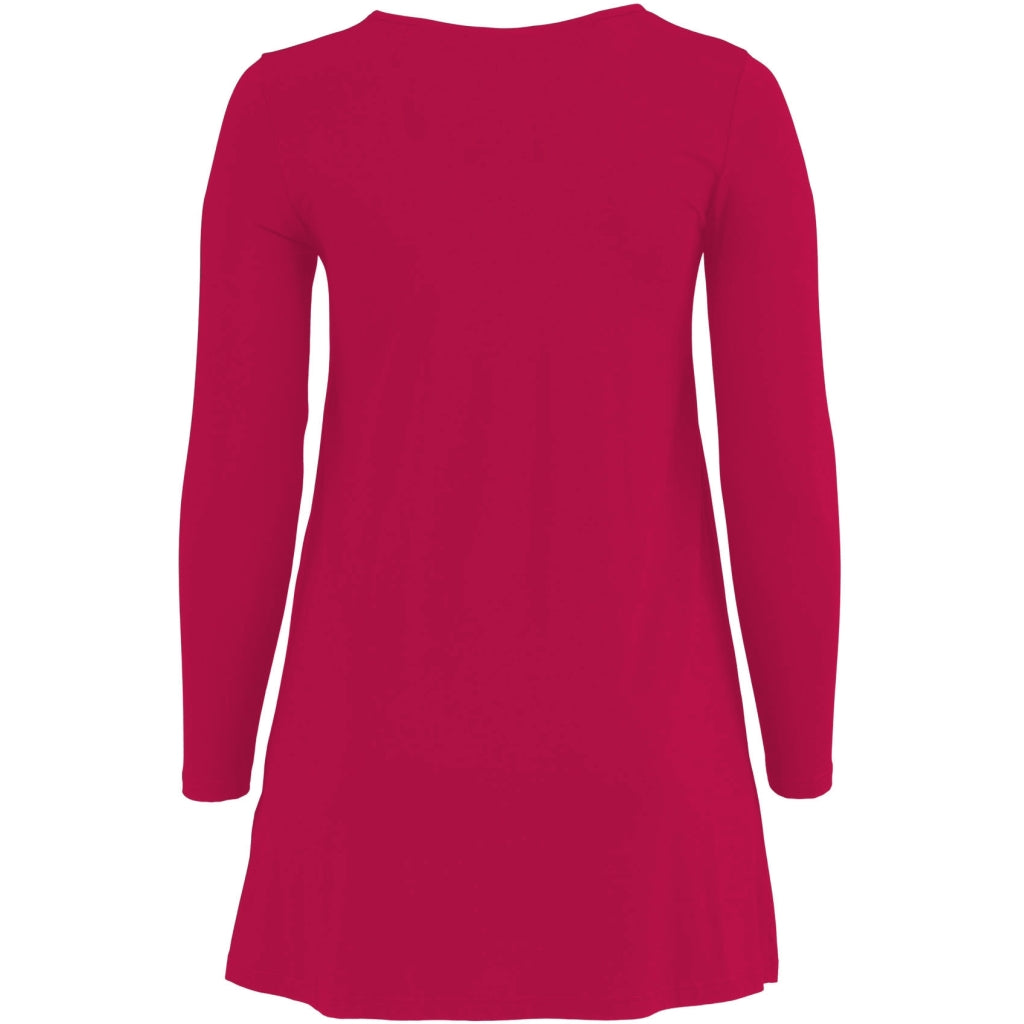Sandgaard A-shape bluse med lange ærmer T-Shirt Pink