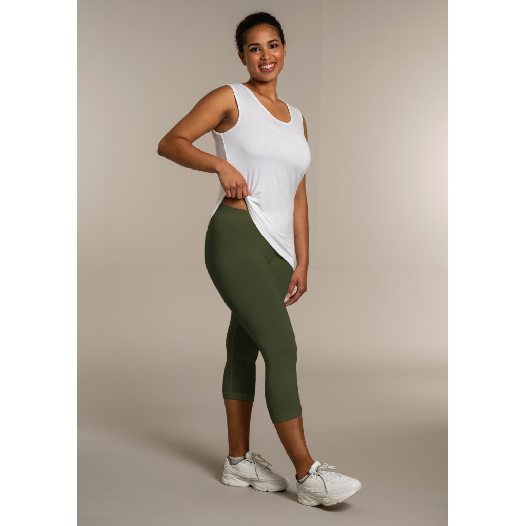 Sandgaard Jersey Leggings 3/4 Leggings Khakigreen