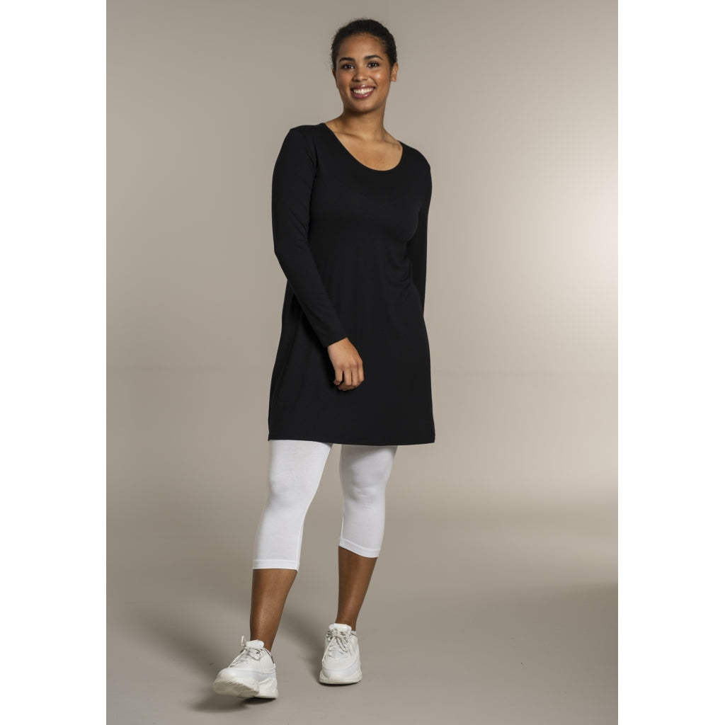 Sandgaard A-shape bluse med lange ærmer T-Shirt Black