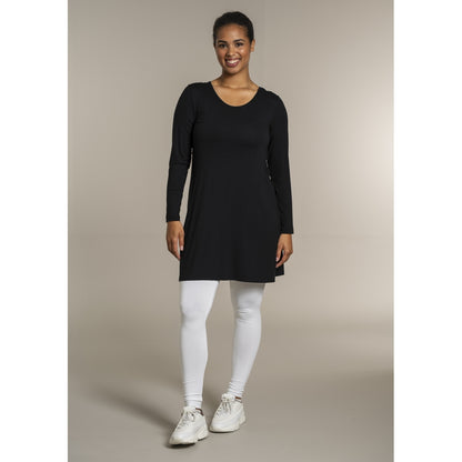 Sandgaard A-shape bluse med lange ærmer T-Shirt Black