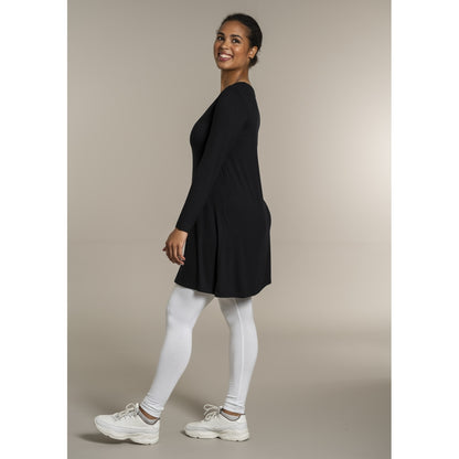 Sandgaard A-shape bluse med lange ærmer T-Shirt Black