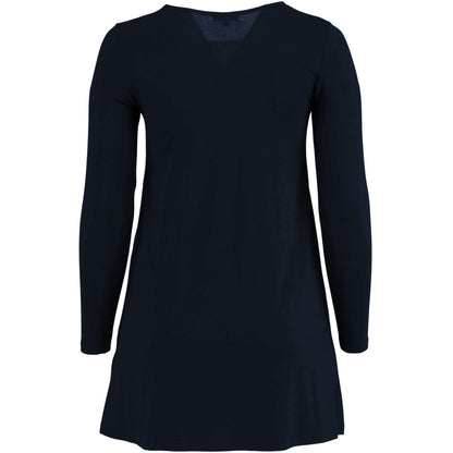 Sandgaard A-shape bluse med lange ærmer T-Shirt Dark Blue
