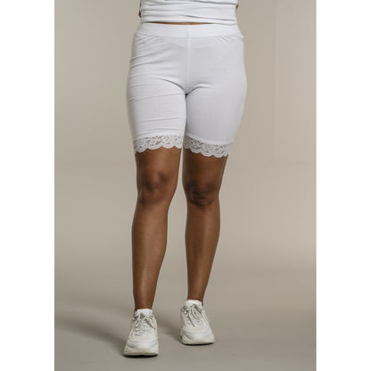 Sandgaard Cykelshorts med blonder Biker Shorts White