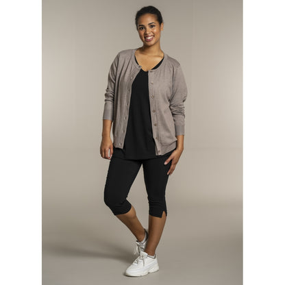 Sandgaard Cardigan Kort Cardigan Beige melange