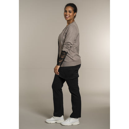 Sandgaard Cardigan Kort Cardigan Beige melange