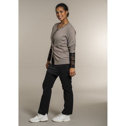 Sandgaard Cardigan Kort Cardigan Beige melange