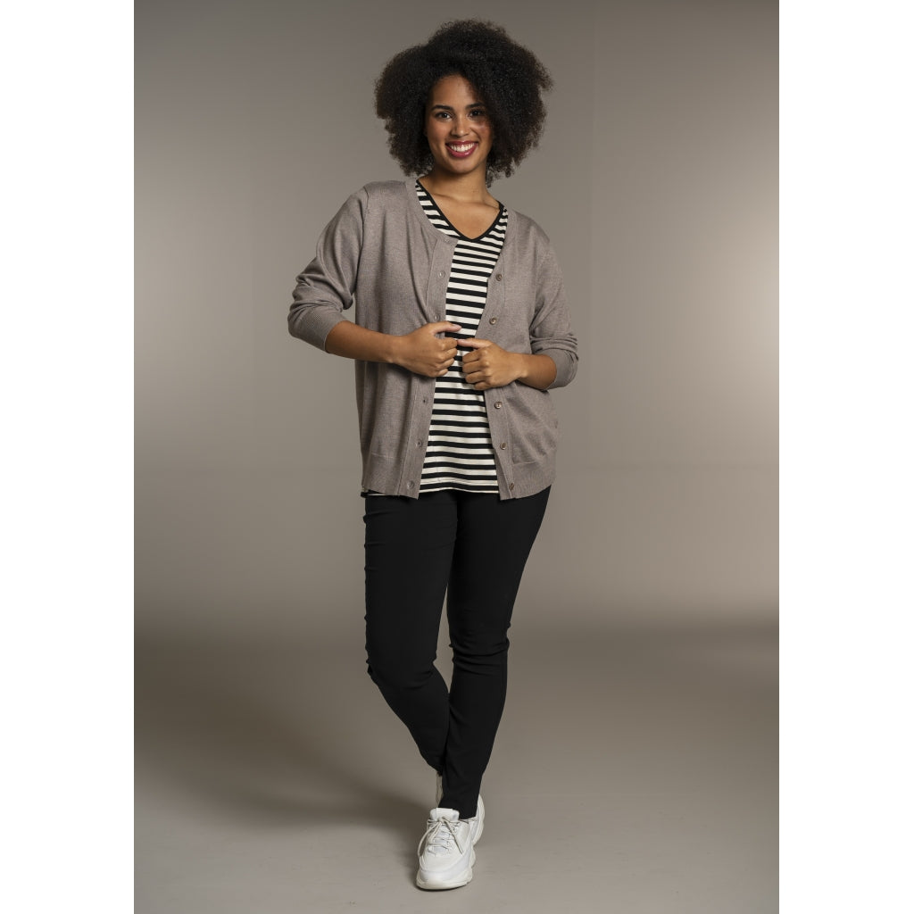 Sandgaard Cardigan Kort Cardigan Beige melange