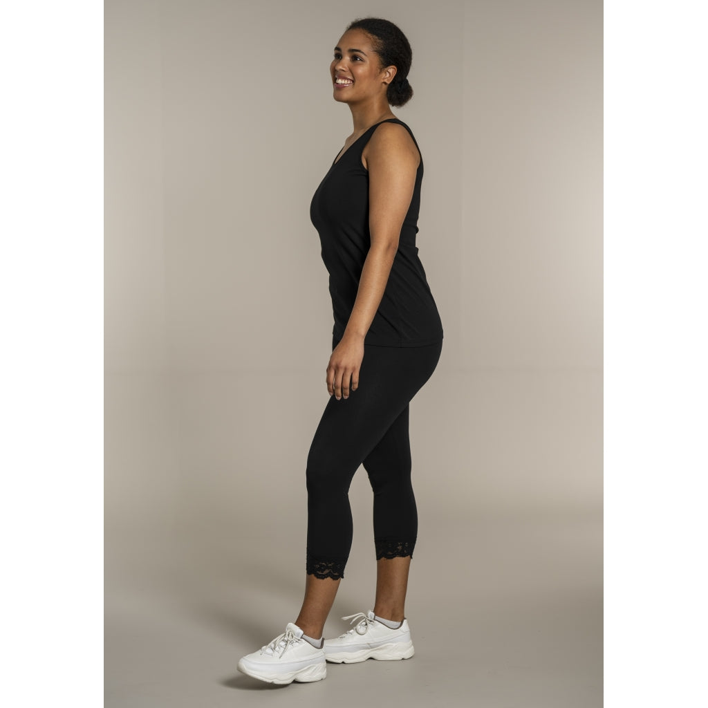 Sandgaard Bomulds top Top Black