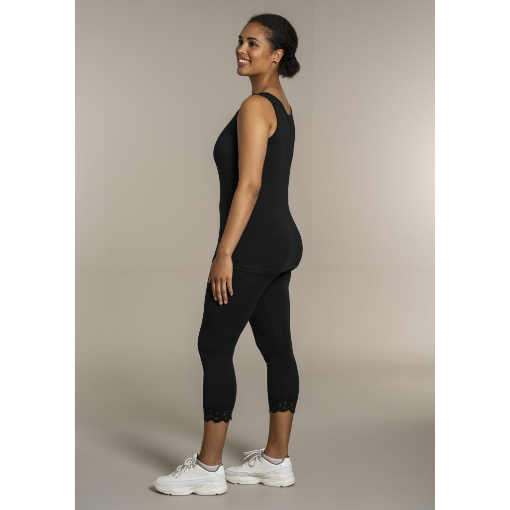 Sandgaard Bomulds top Top Black