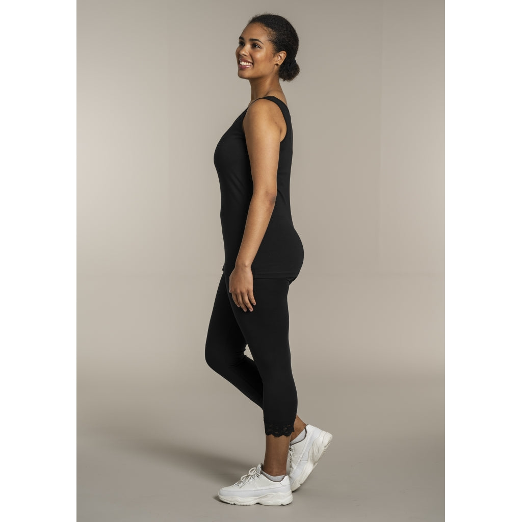 Sandgaard Bomulds top Top Black