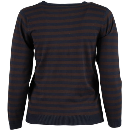 Sandgaard Helsinki - Blouse - Stripes Blouse Dark Blue/Dark Brown