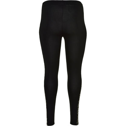Sandgaard Jersey Leggings W. Leo Detail Leggings Black with Grey Leoprint