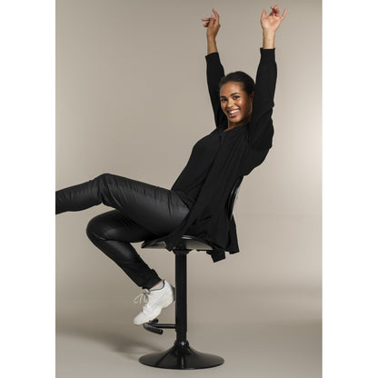 Sandgaard Lang cardigan med lommer Long Cardigan Black