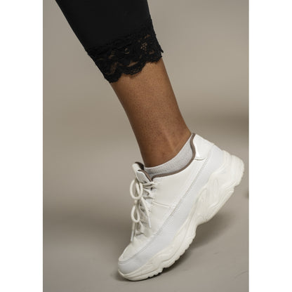 Sandgaard Leggings i 3/4 leggings med blonder Leggings Black