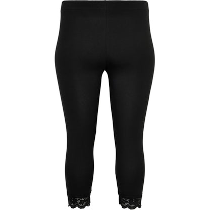 Sandgaard Leggings i 3/4 leggings med blonder Leggings Black