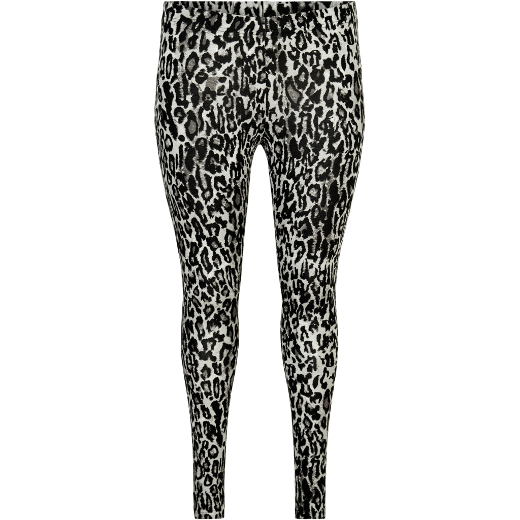 Sandgaard Leopard Jersey Leggings Leggings Grey Leoprint