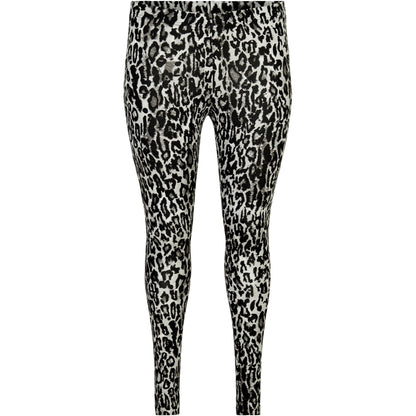 Sandgaard Leopard Jersey Leggings Leggings Grey Leoprint