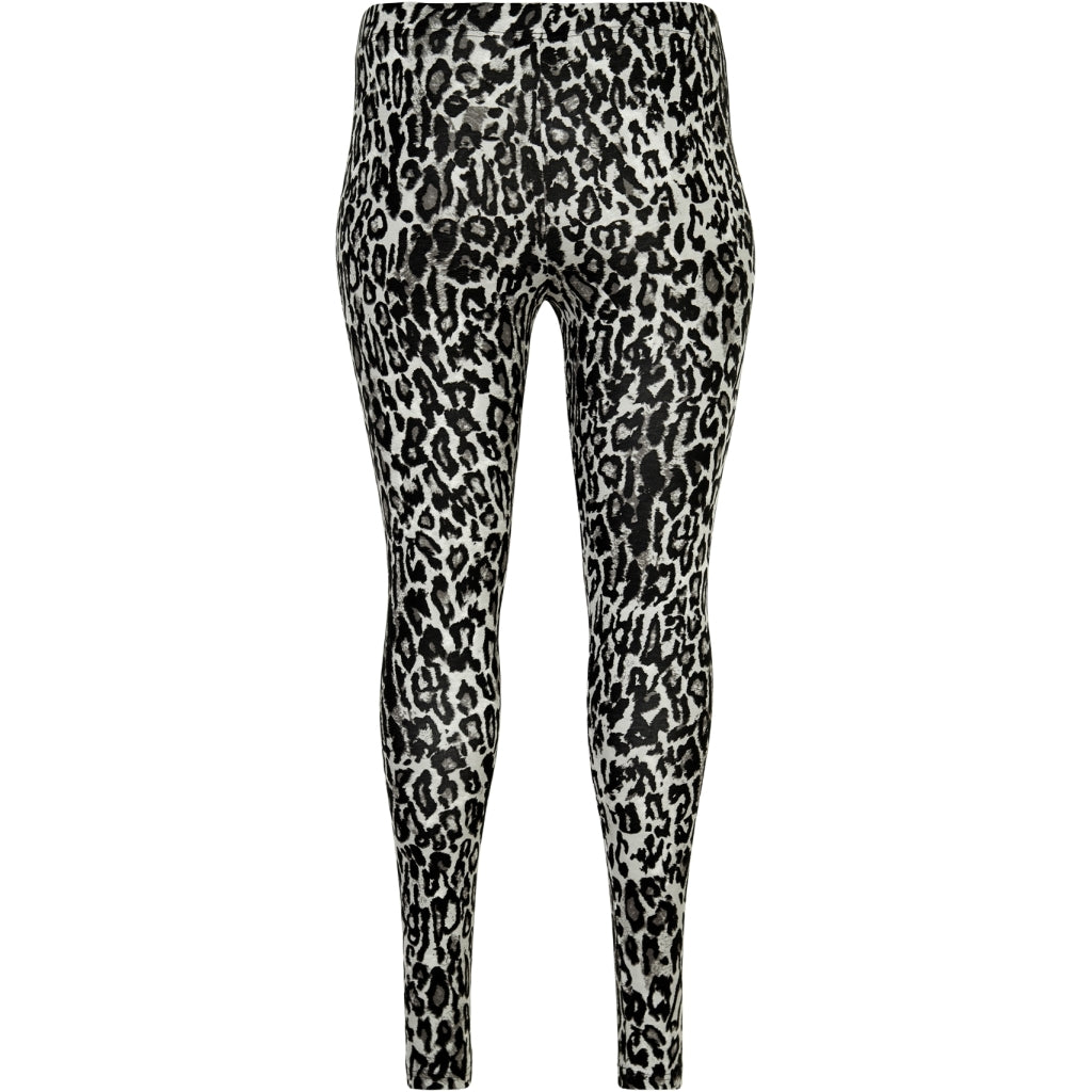 Sandgaard Leopard Jersey Leggings Leggings Grey Leoprint
