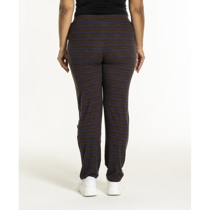 Sandgaard Rib Pants Pants Dark Blue/Dark Brown