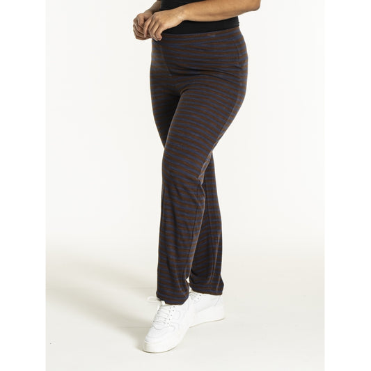 Sandgaard Rib Pants Pants Dark Blue/Dark Brown