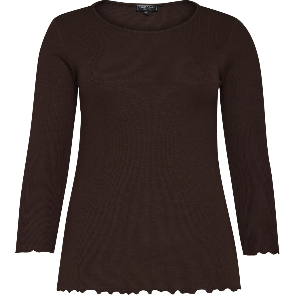 Sandgaard Rib Top Top Brown