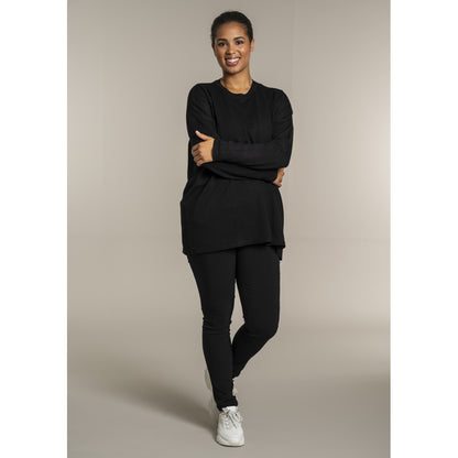 Sandgaard Strikket langærmet bluse Blouse Black