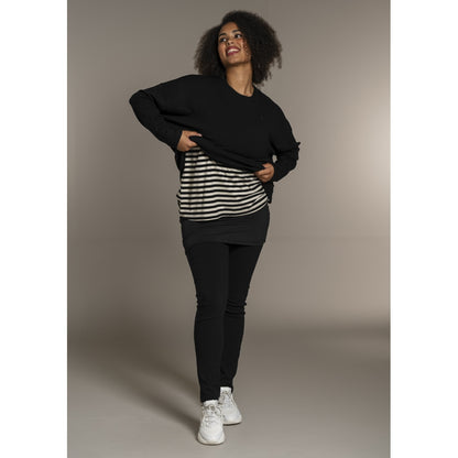 Sandgaard Strikket langærmet bluse Blouse Black