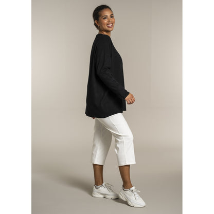 Sandgaard Strikket langærmet bluse Blouse Black