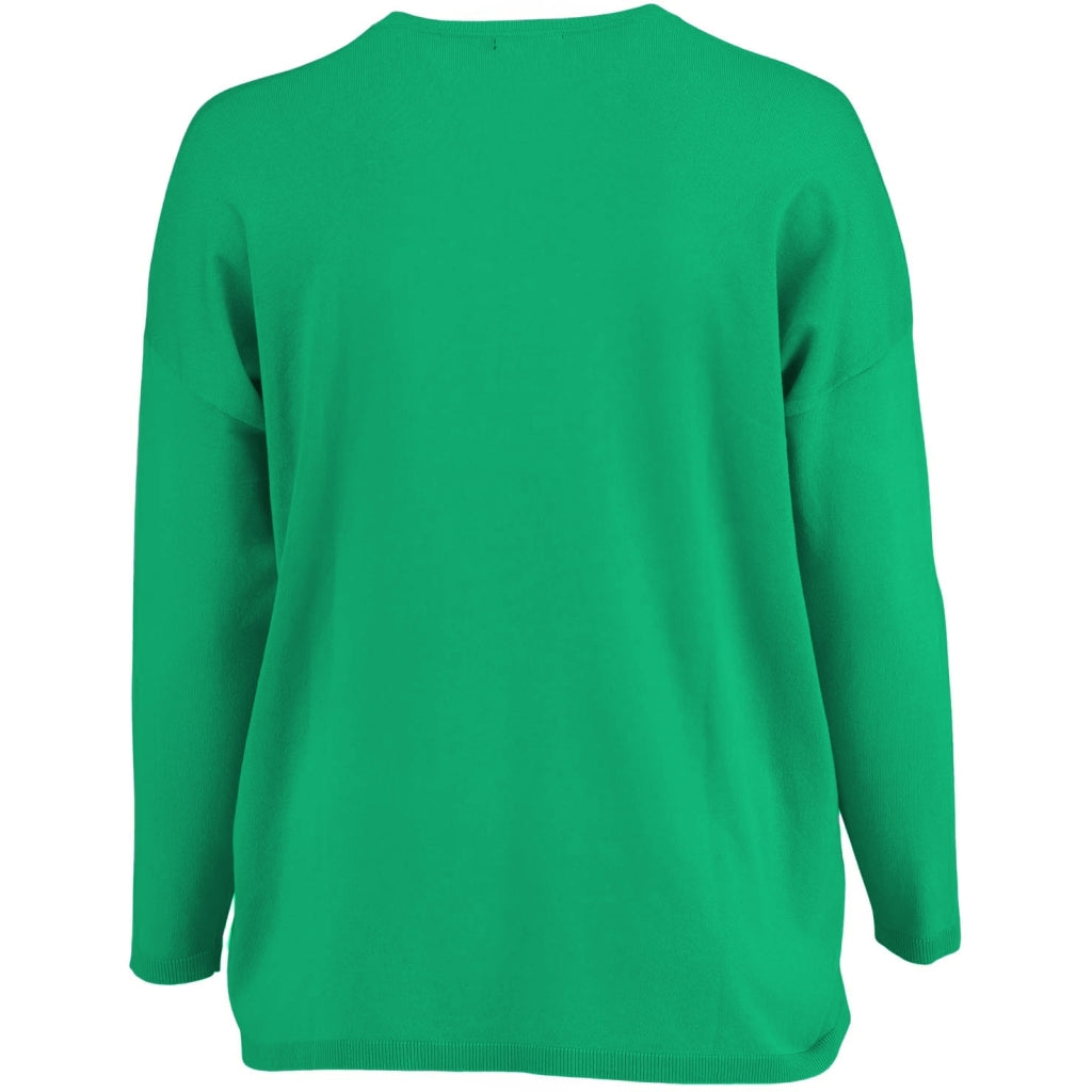 Sandgaard Strikket langærmet bluse Blouse Grass green