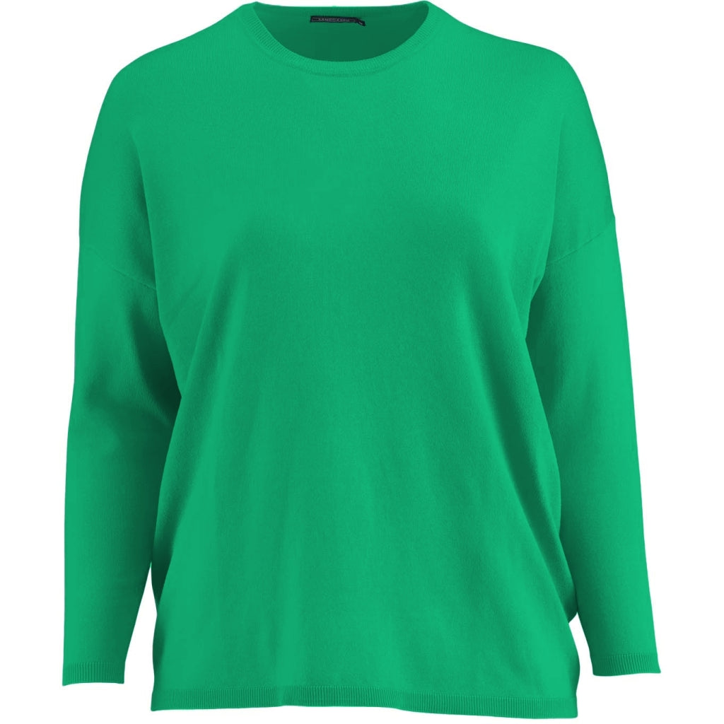 Sandgaard Strikket langærmet bluse Blouse Grass green