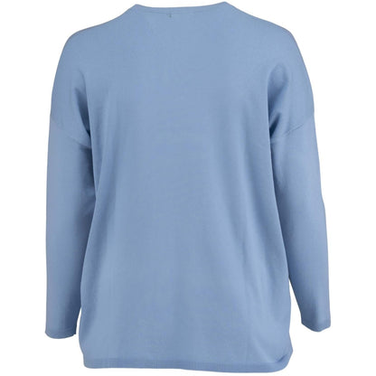 Sandgaard Strikket langærmet bluse Blouse light Blue