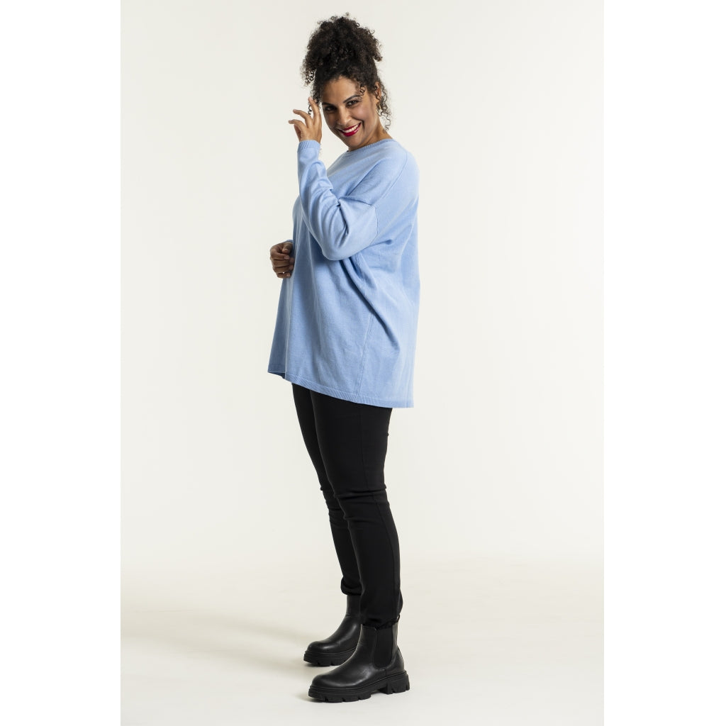 Sandgaard Strikket langærmet bluse Blouse light Blue