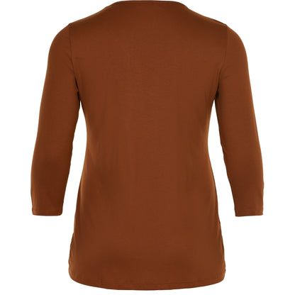 Sandgaard T-shirt med 3/4 ærmer T-Shirt Burn Orange