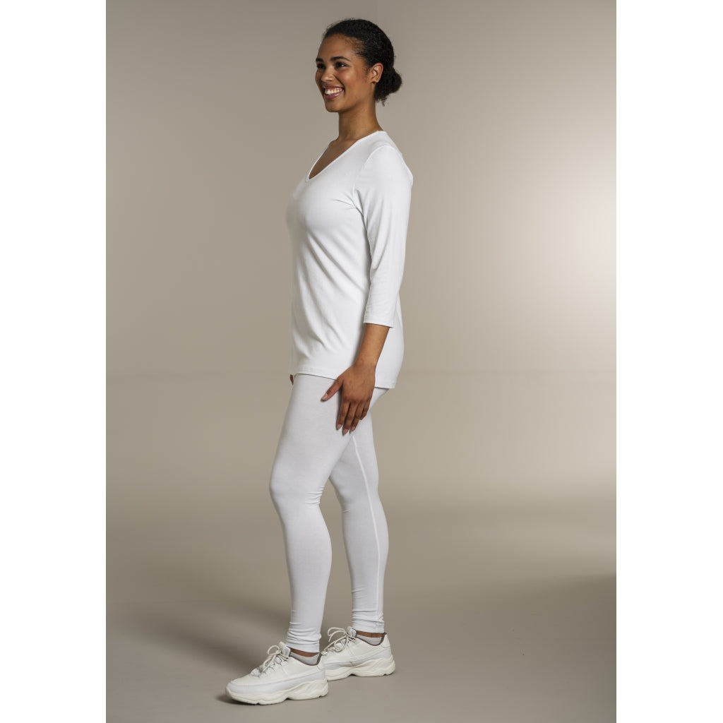 Sandgaard T-shirt med 3/4 ærmer T-Shirt White