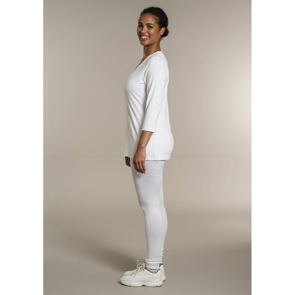 Sandgaard T-shirt med 3/4 ærmer T-Shirt White