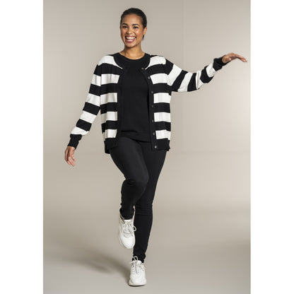 Sandgaard pant Cardigan Black/Offwhite