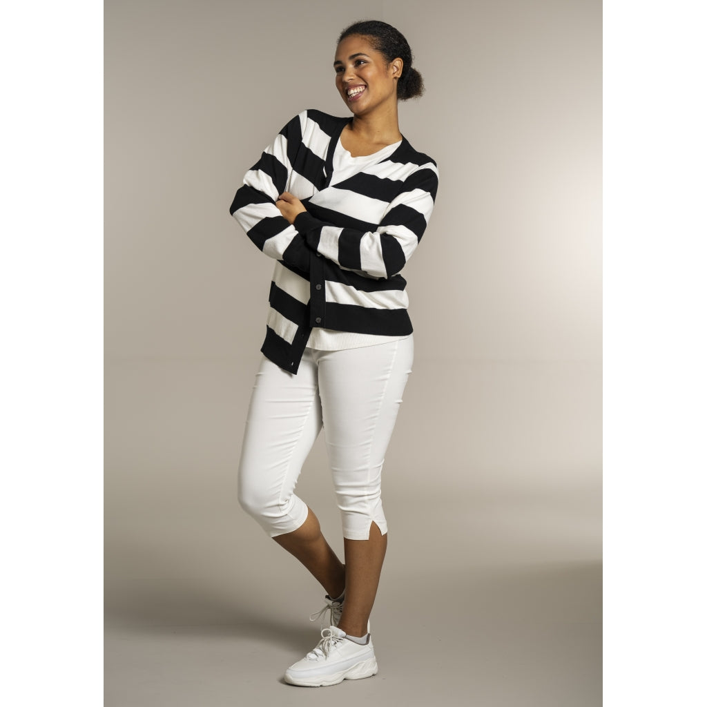 Sandgaard pant Cardigan Black/Offwhite