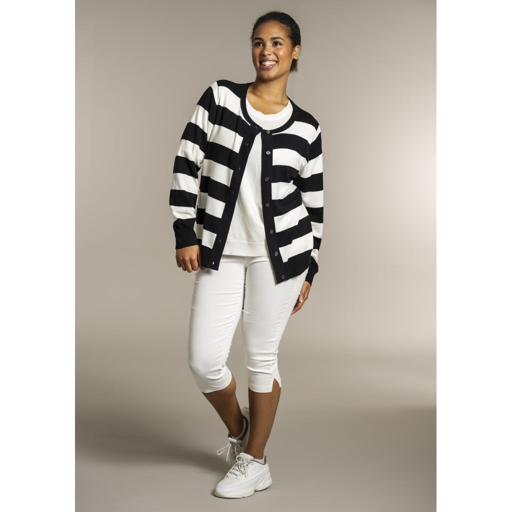 Sandgaard pant Cardigan Black/Offwhite