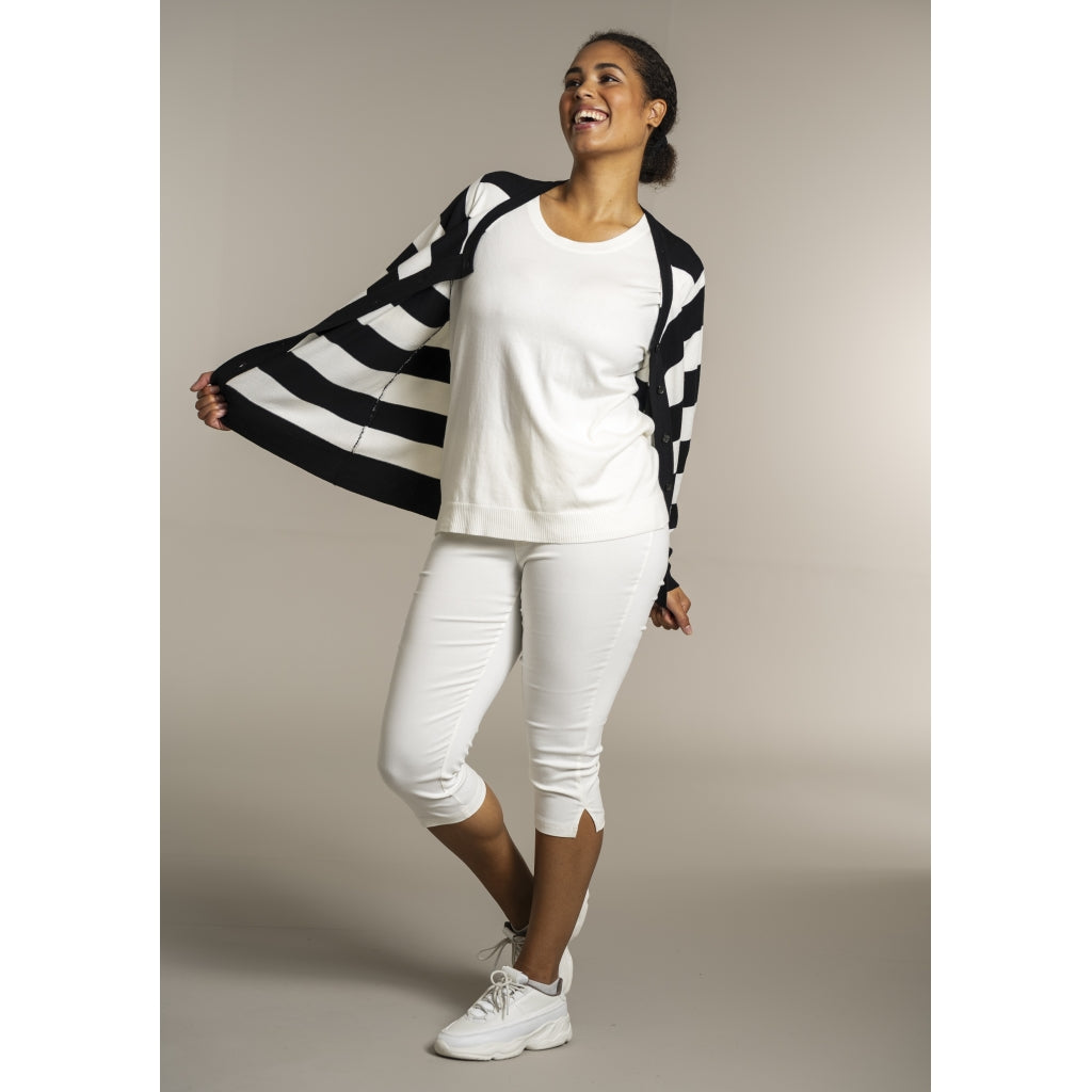 Sandgaard pant Cardigan Black/Offwhite