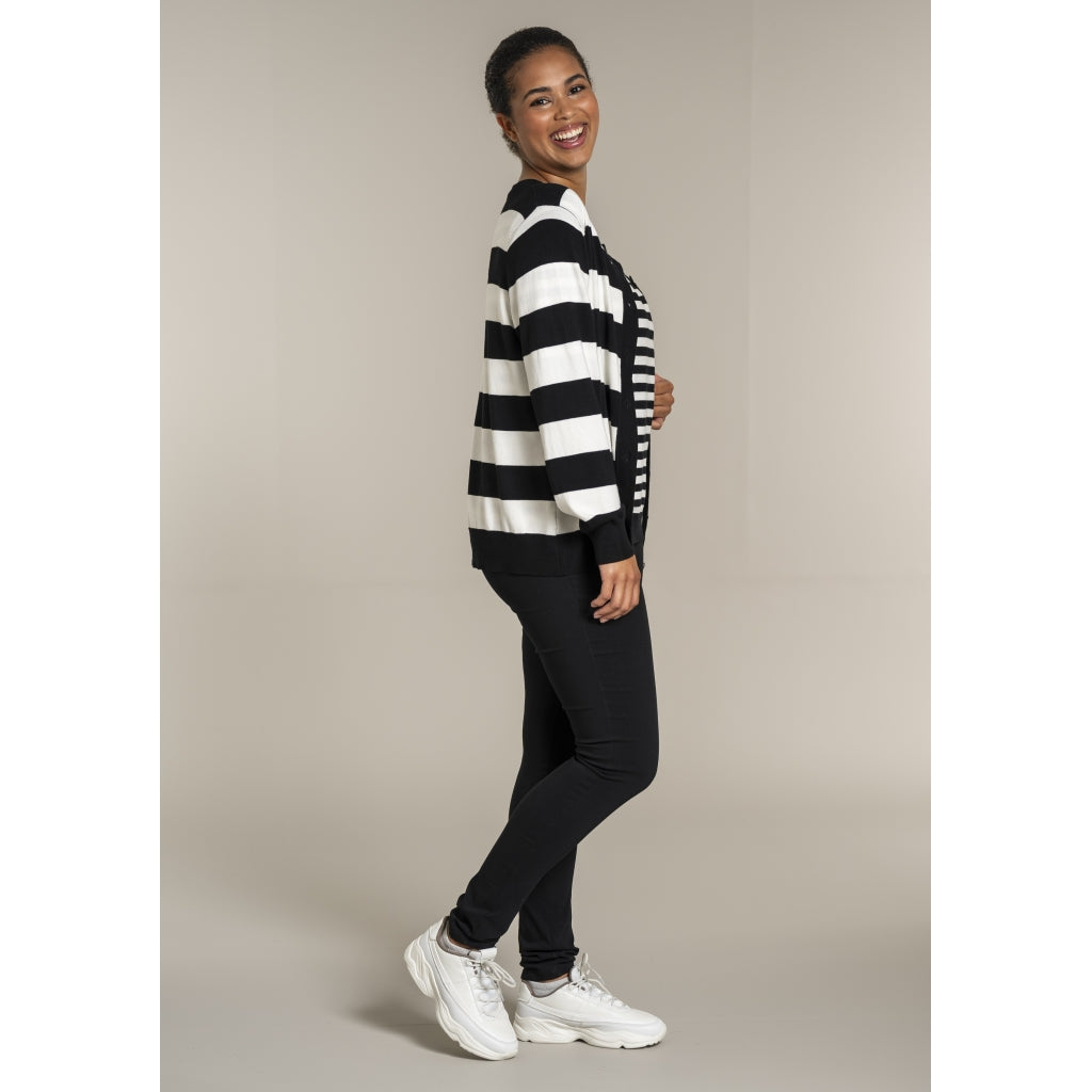 Sandgaard pant Cardigan Black/Offwhite
