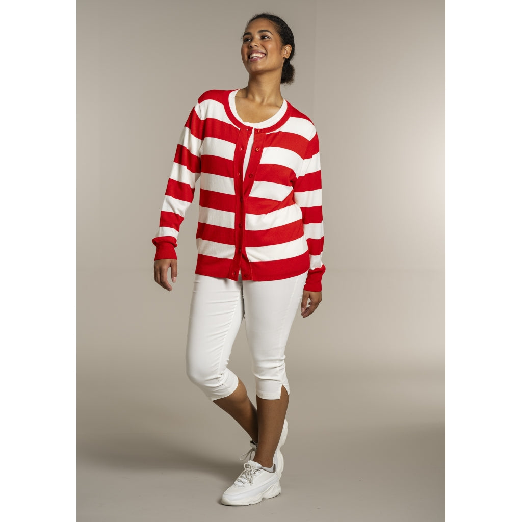 Sandgaard pant Cardigan Mandarin/Offwhite