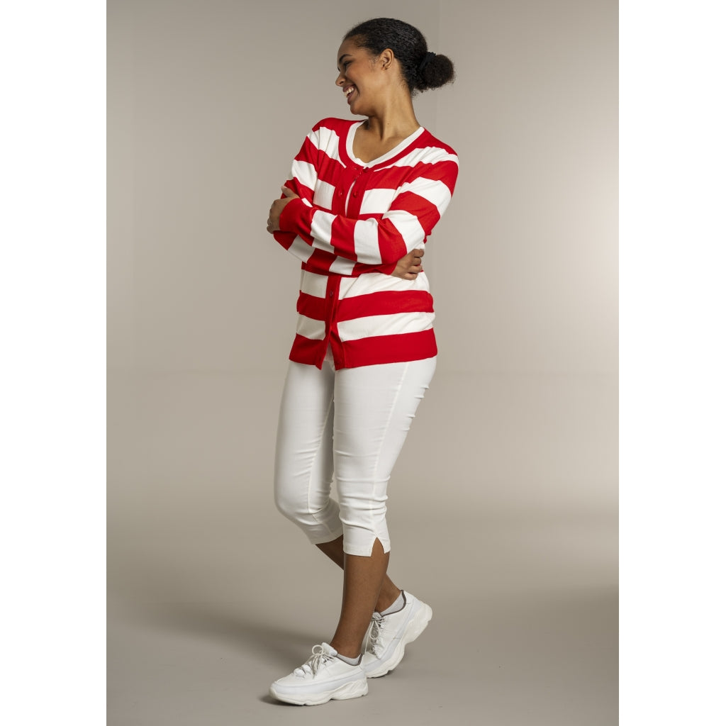 Sandgaard pant Cardigan Mandarin/Offwhite