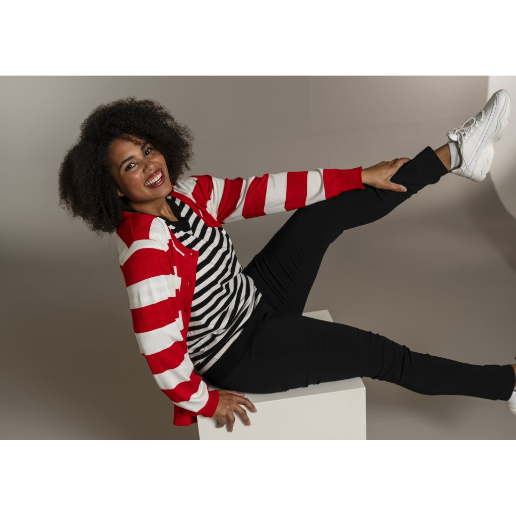 Sandgaard pant Cardigan Mandarin/Offwhite